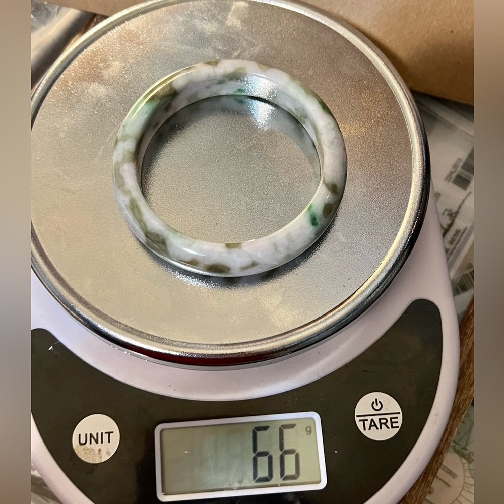 Jadeite Bangle With Authentication Card. - image 4